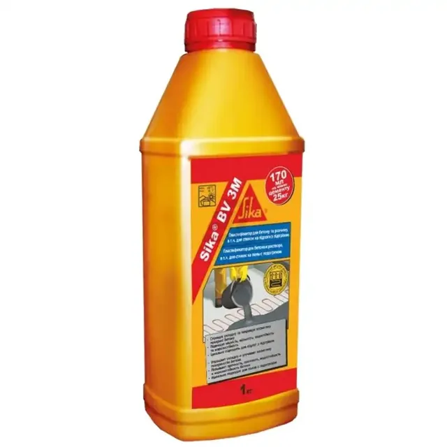 Пластифікатор для бетону і розчину Sika BV 3M для теплих підлог 1 кг