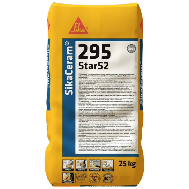 Клей для плитки та керамограніту SikaCeram-295 StarS2 (25кг)