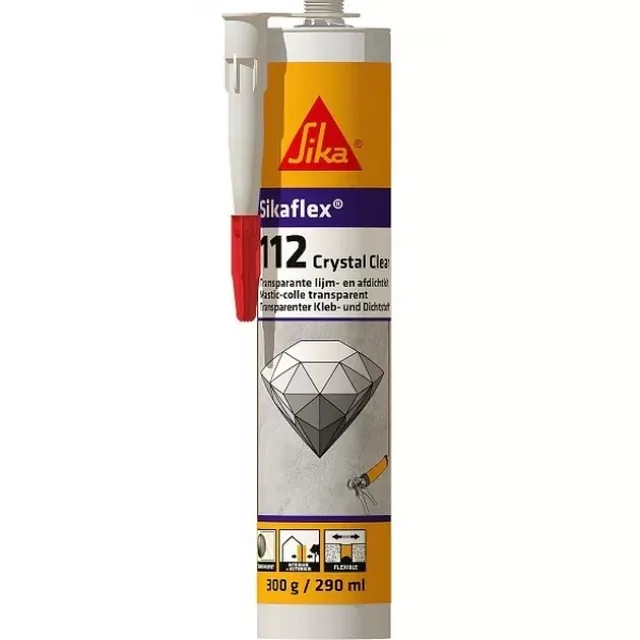 Клей-герметик прозорий Sika Sikaflex-112 Crystal Clear 300 мл
