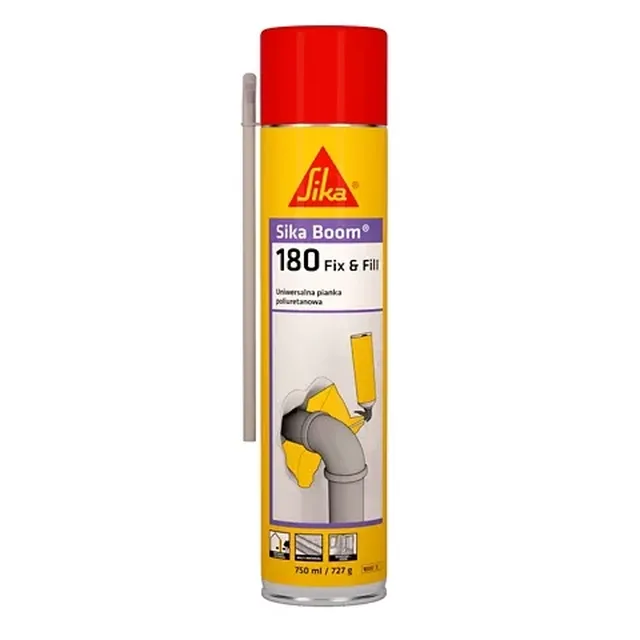 Піна монтажна поліуретанова Sika Boom-180 Fix & Fill 750 мл