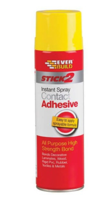Клей контактний аерозольний EVERBUILD STICK2 Spray Contact Adhesive 500 мл
